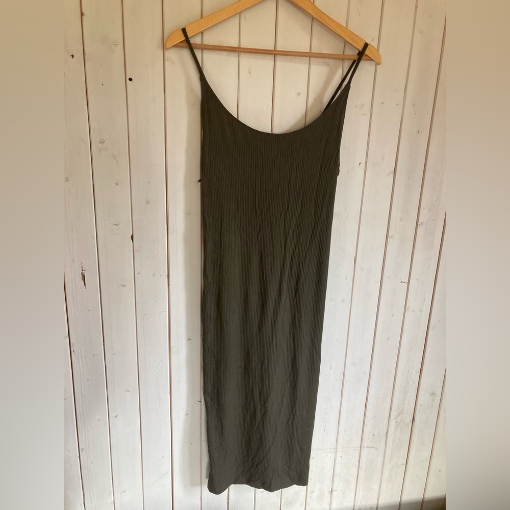 H&M Dark Olive Dress